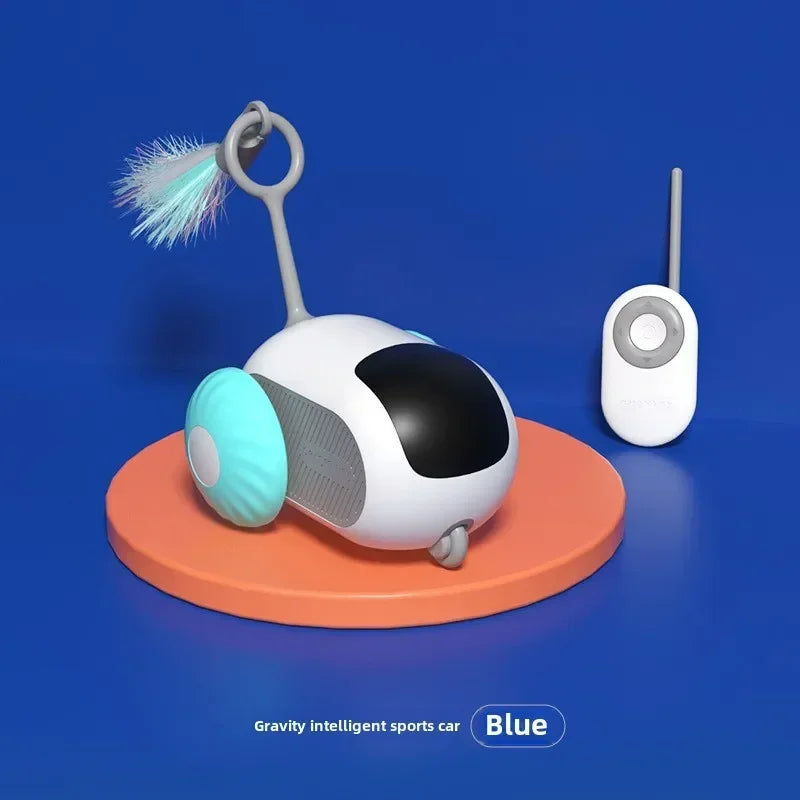 Automatic Rolling Remote Control Toy Car for Cats and Kittens