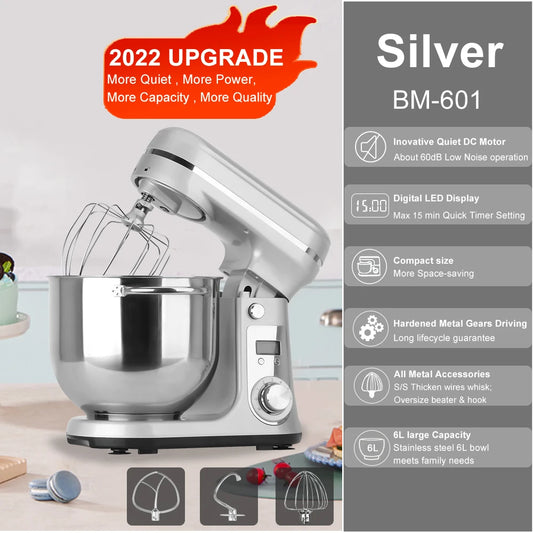 Biolomix Kitchen Stand Mixer And Blender 6 Speed 1200W