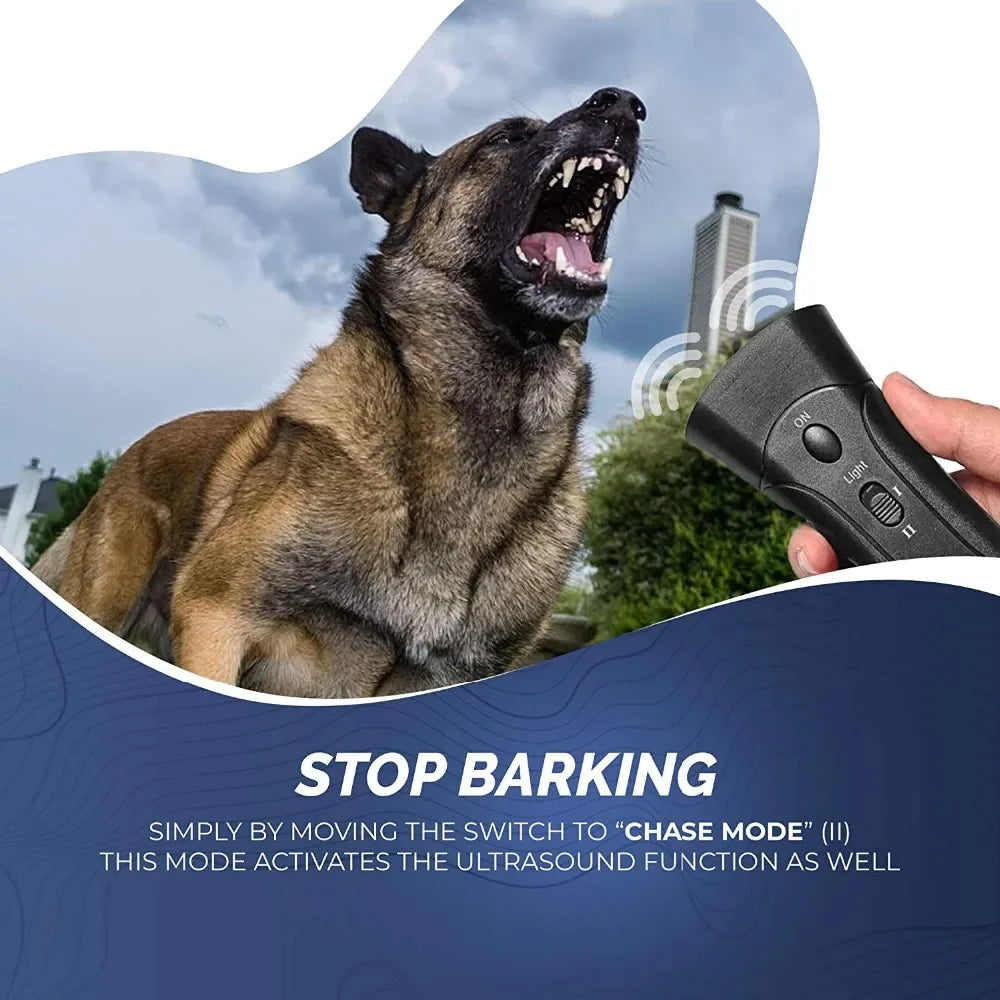 Dog Anti Barking Ultrasonic Training Device Repeller Without Battery