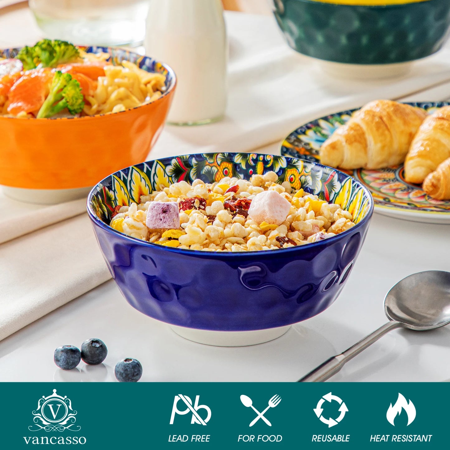 Malacasa Ceramic Soup Bowls Six Or Twelve Piece Dishwasher Safe