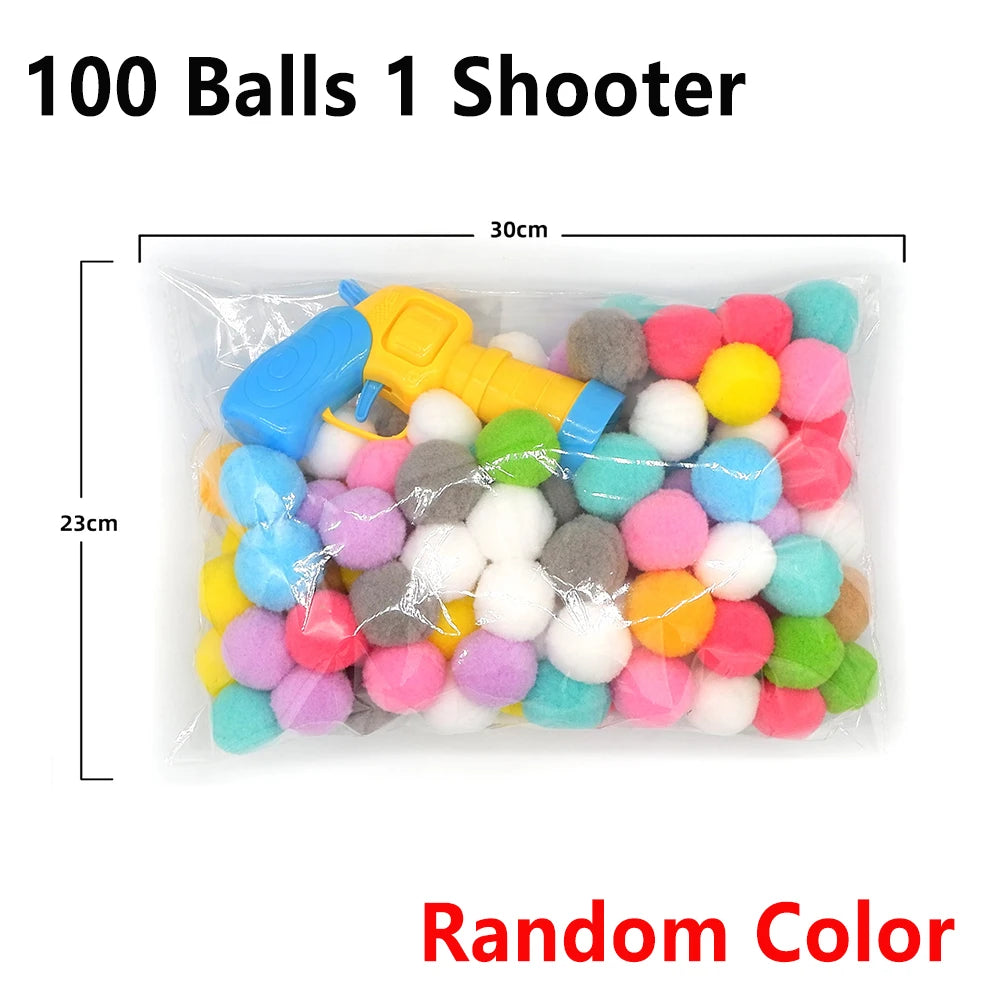 Cat Plush Ball Launcher Toy For Interactive Pet Play