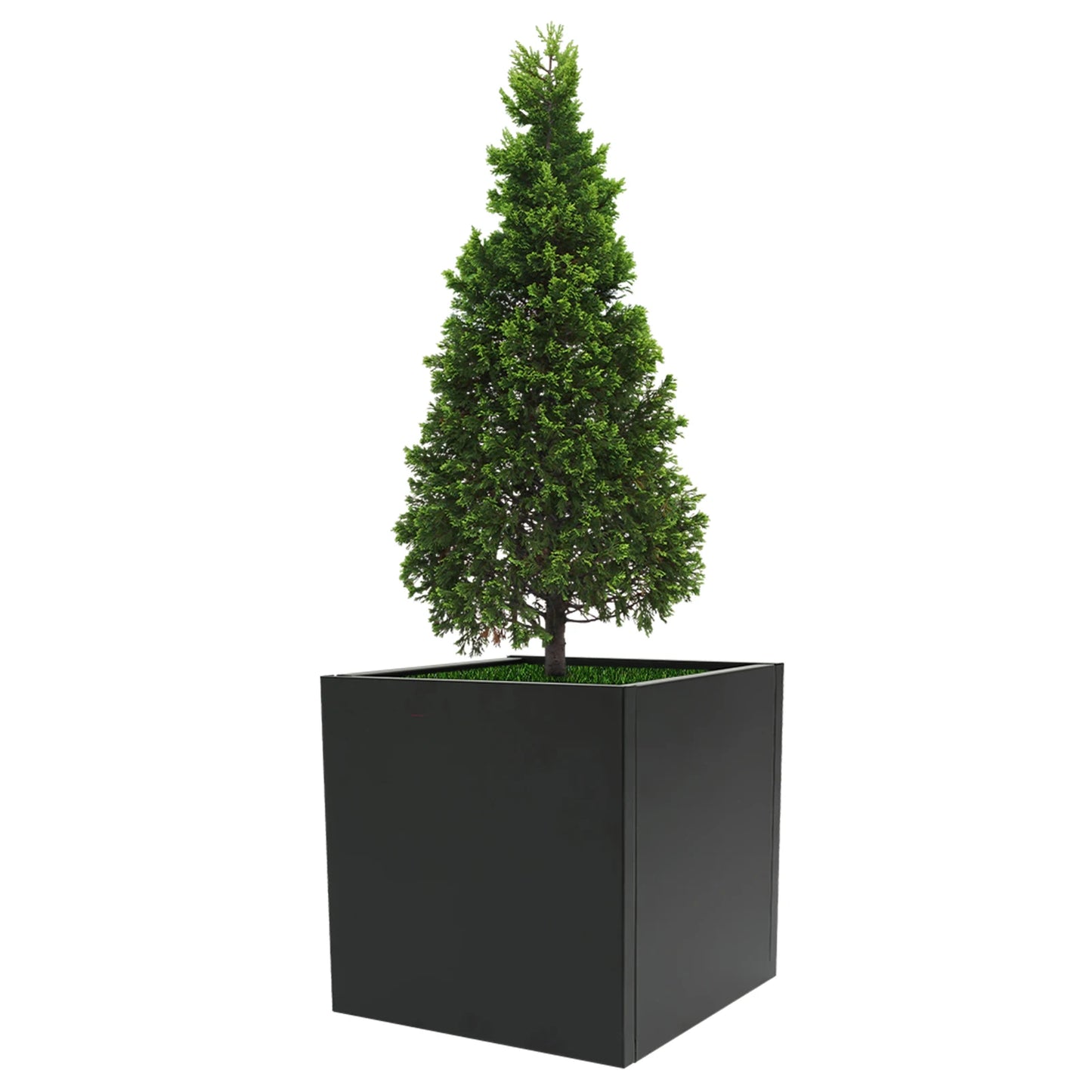Outdoor Metal Planter Boxes Square Cube For Garden
