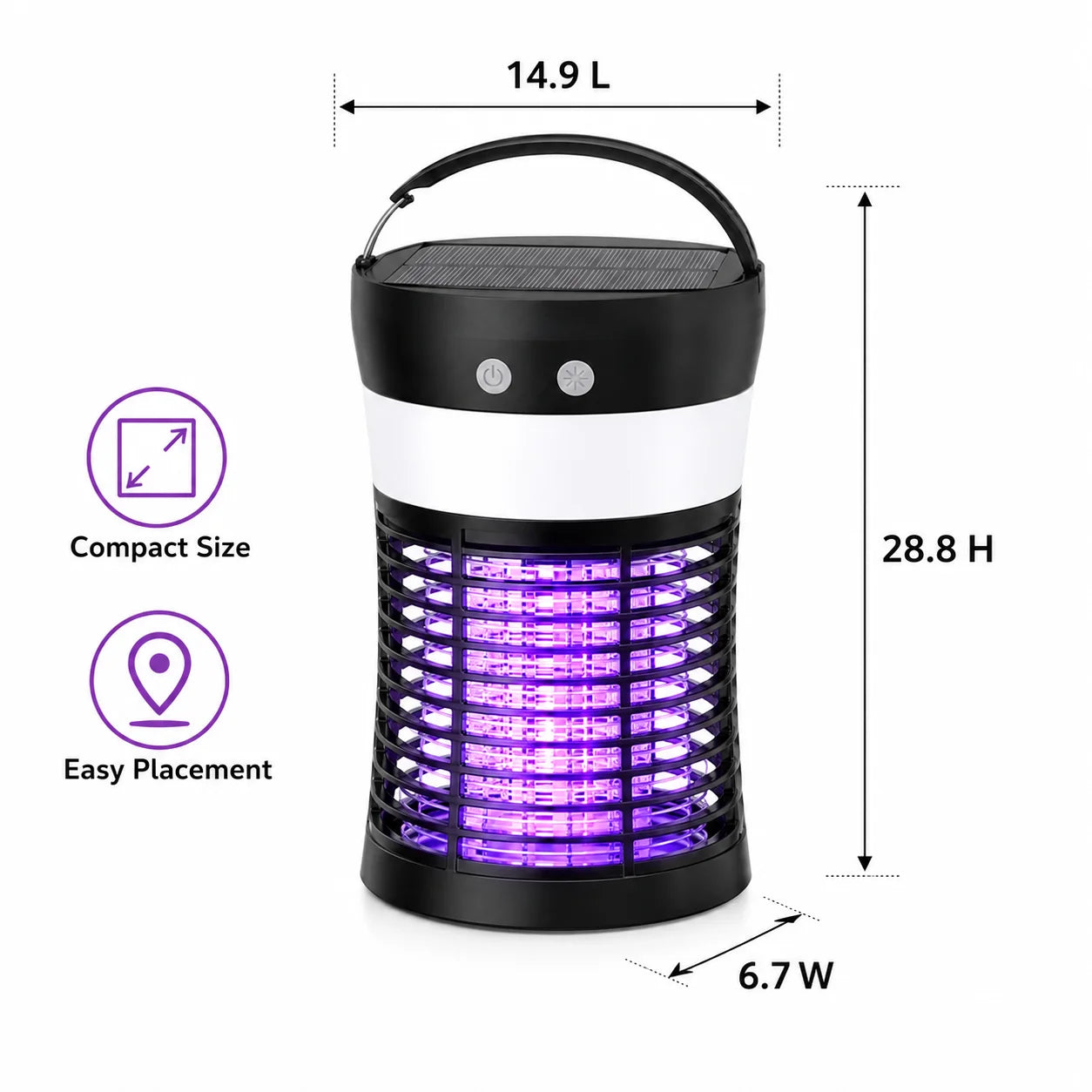 Bug Zapper 3000V Mosquito Killer Rechargeable Indoor Outdoor