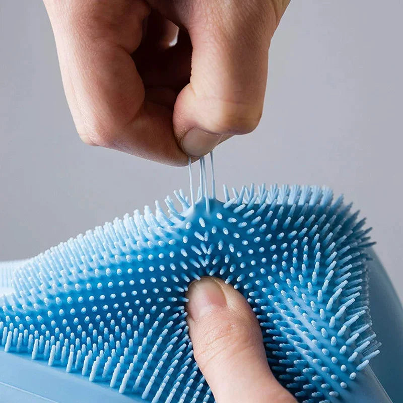 Ergonomic Silicone Cleaning Gloves for Kitchen and Pet Care