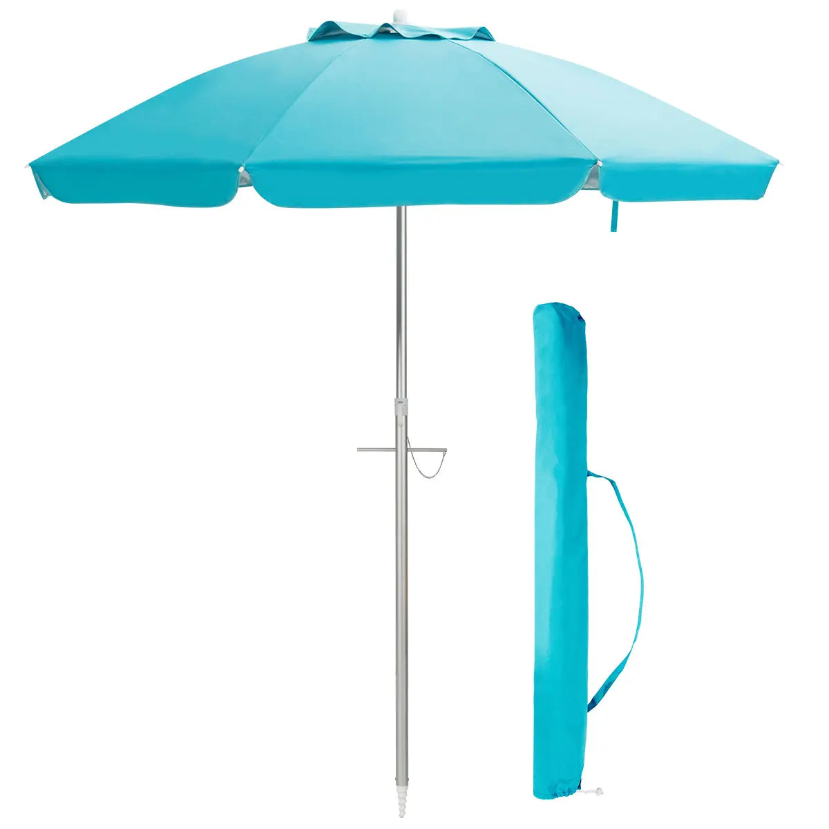 HOMASIS Patio Umbrella Tilt Aluminum With Carry Bag