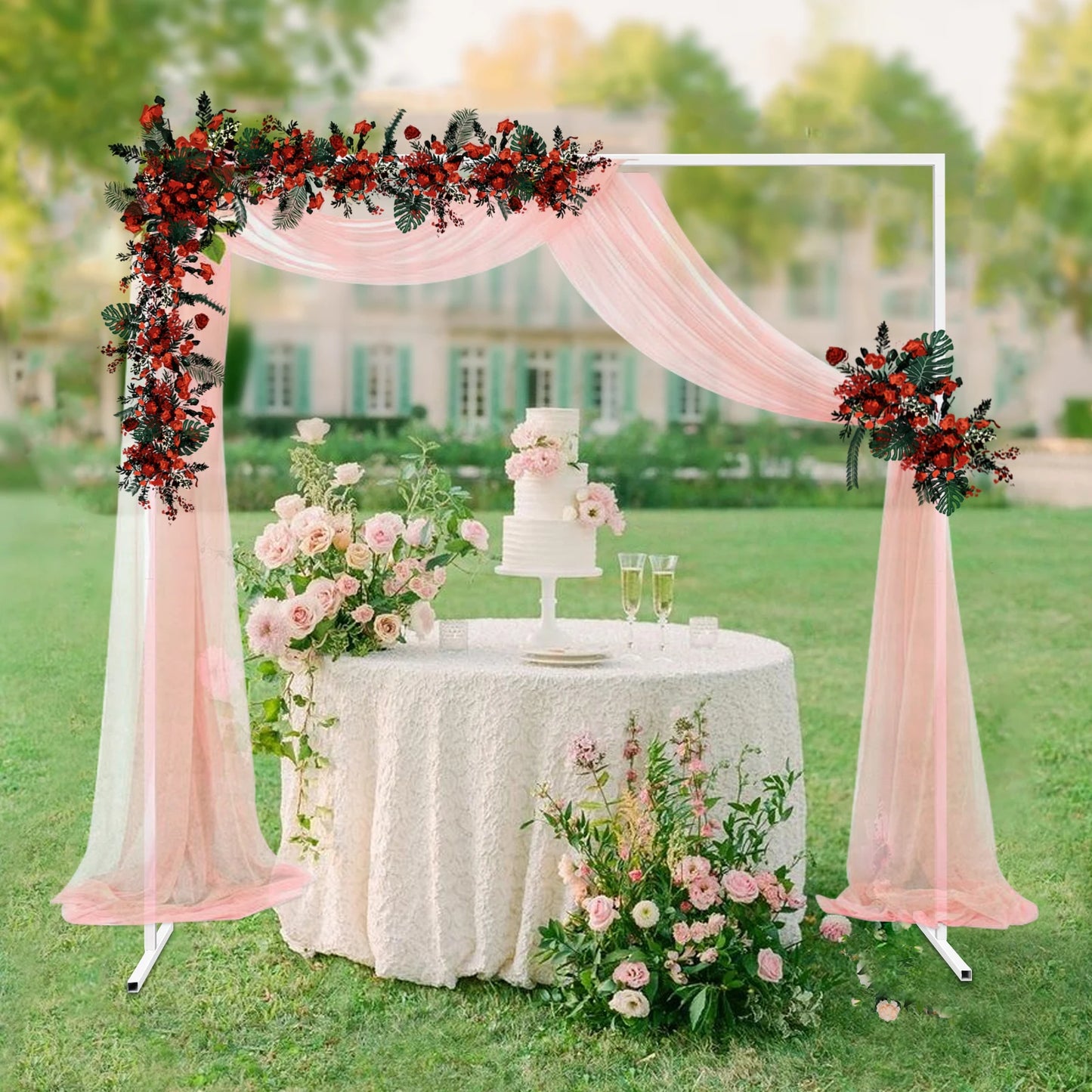 Square Metal Arch Balloon Holder For Wedding And Event Decor