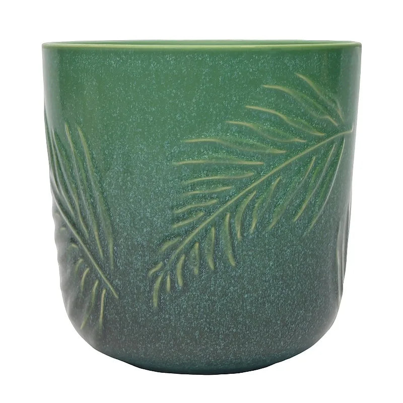 Ceramic Botanical Planter With Green Design For Indoor And Outdoor Use