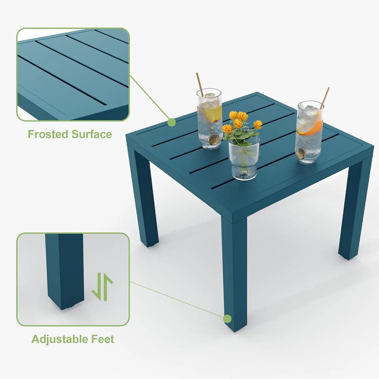 TWISTER.CK Patio Bistro Set Outdoor Iron Furniture