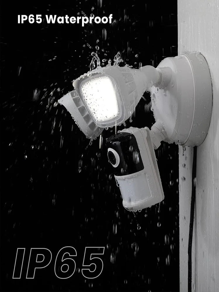IEGEEK 2K Wired Floodlight Outdoor Security Camera With Motion Sensor