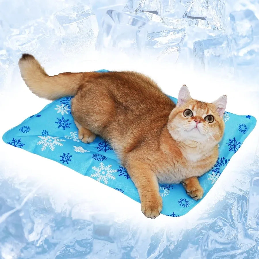 Foldable Gel Cooling Mat For Pets Ice Crystal Powder Indoor