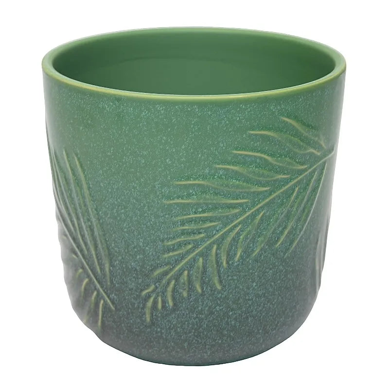 Ceramic Botanical Planter With Green Design For Indoor And Outdoor Use