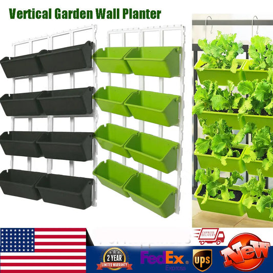 Four-Tier Wall-Mounted Elevated Vertical Garden Planter