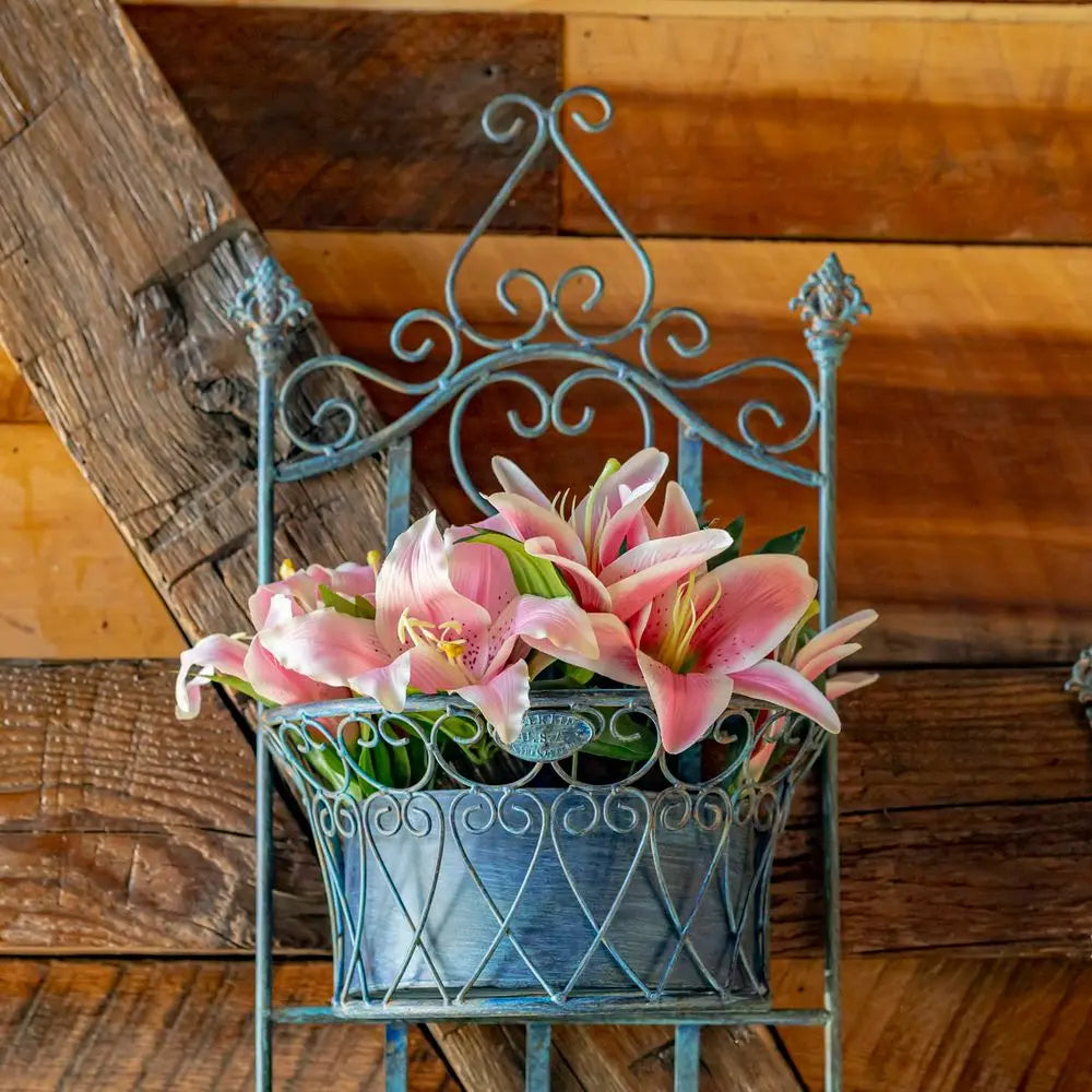 Set Of 2 Dual Wall Planters With Removable Baskets