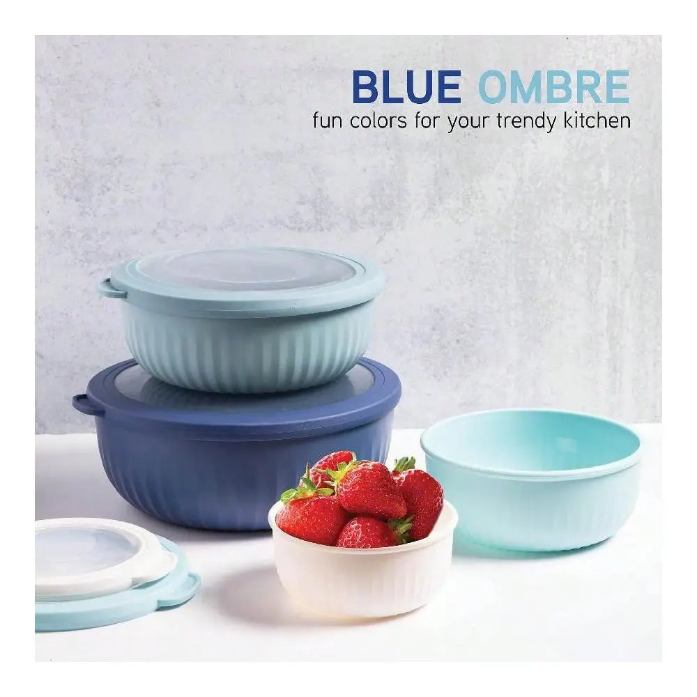 XMSJ Salad And Mixing Bowls Set With Lids For Prep