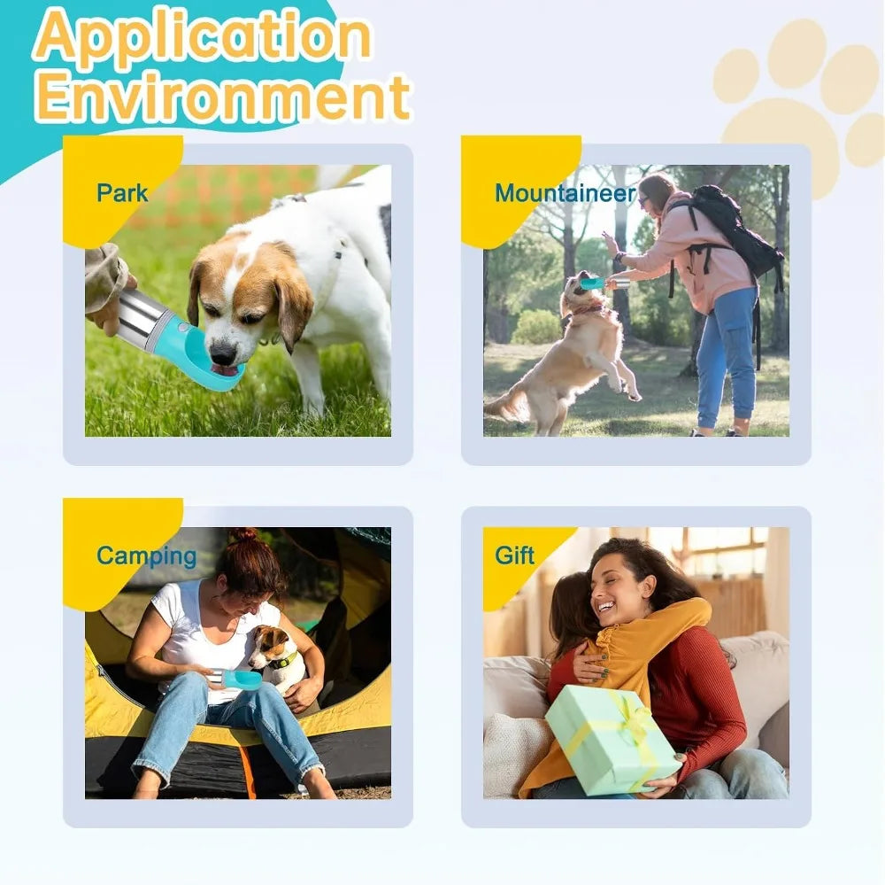 Portable Dog Water Bottle Travel Dispenser For Walking And Hiking
