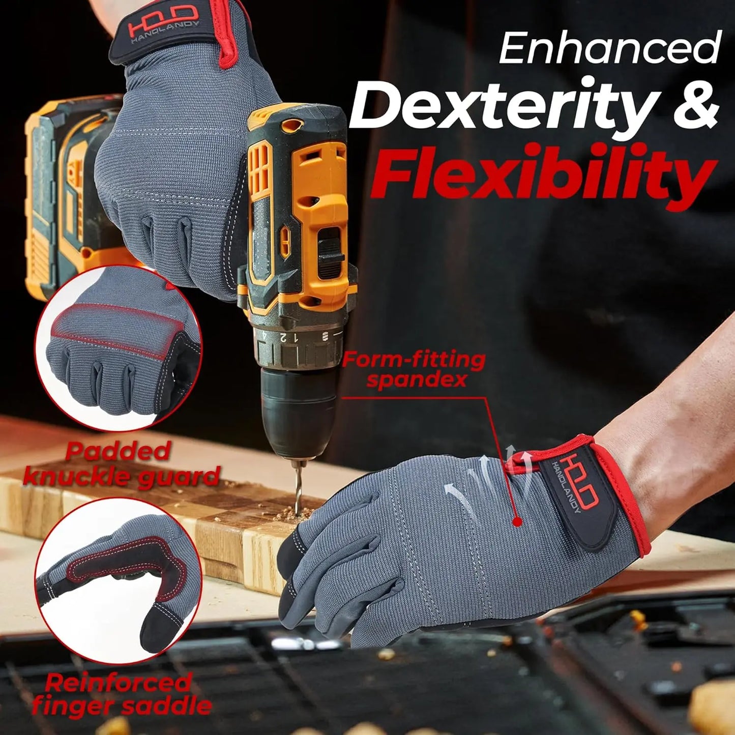 Neoprene Touchscreen Work Gloves For Men And Women Gardening