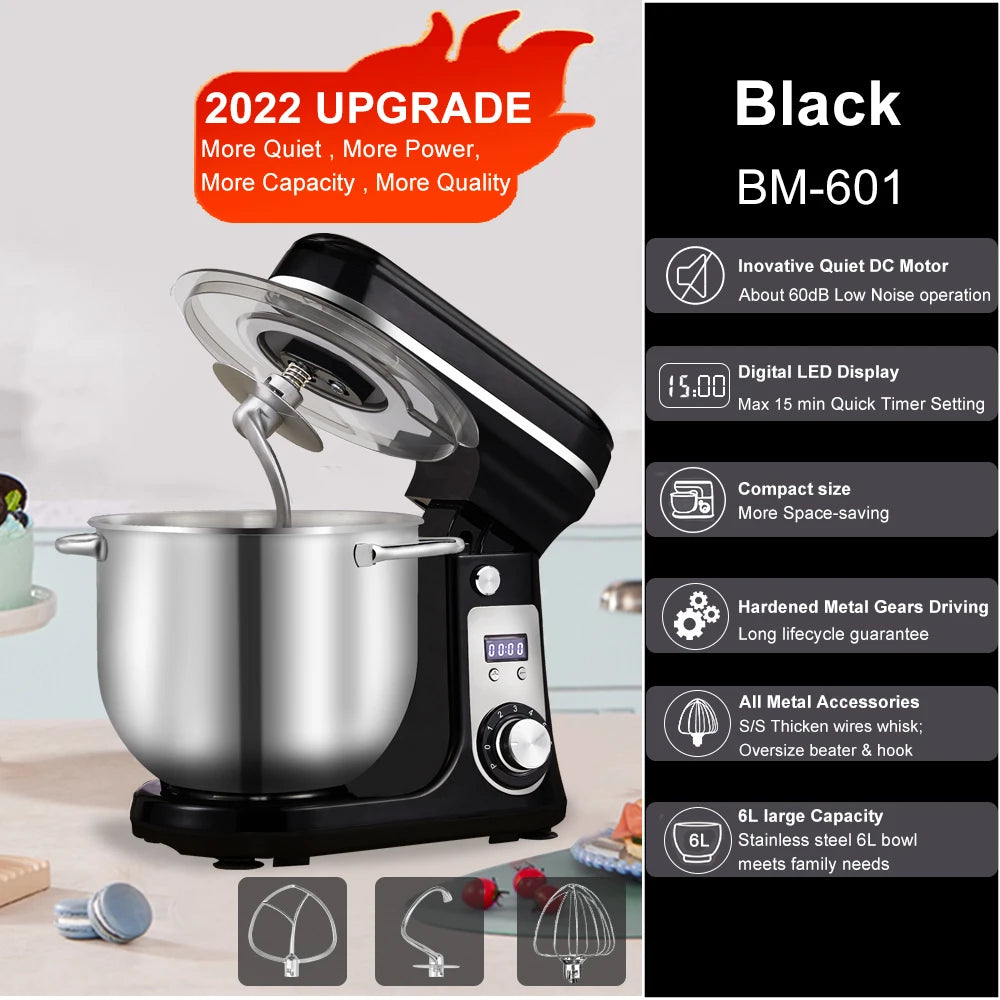 Biolomix Kitchen Stand Mixer And Blender 6 Speed 1200W