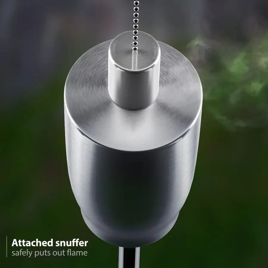 XMSJ Stainless Steel Outdoor Torches With Fiberglass Wick And Snuffer
