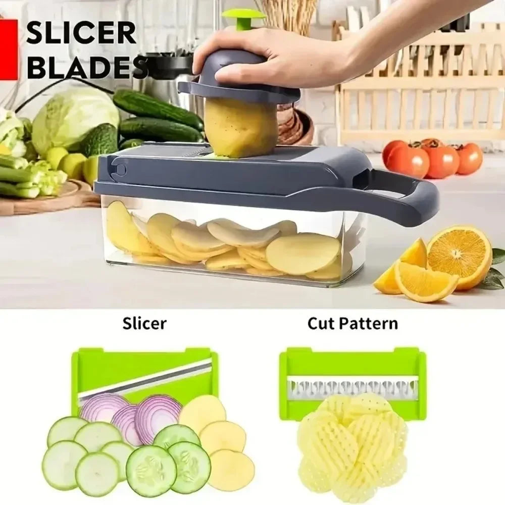 AEDG Multifunctional Vegetable Chopper Slicer Dicer Grater Set