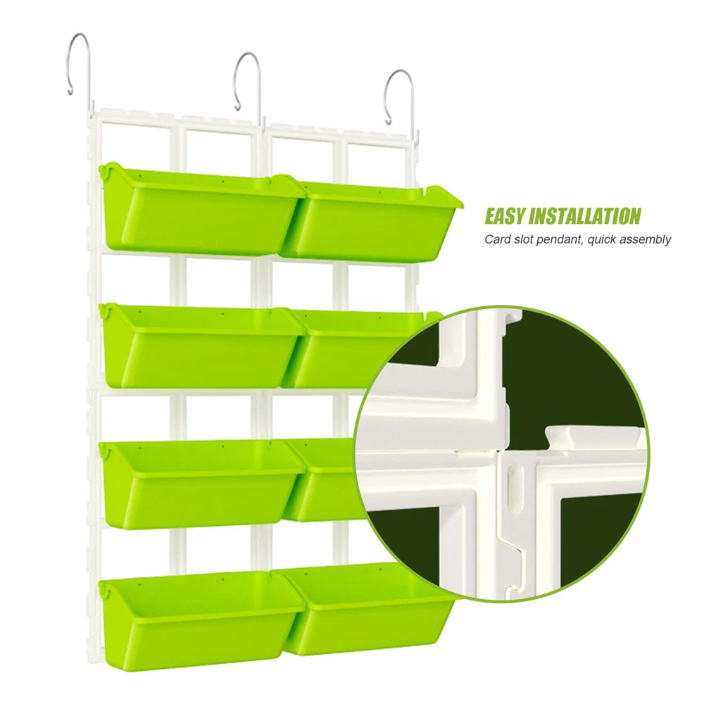 Four-Tier Wall-Mounted Elevated Vertical Garden Planter