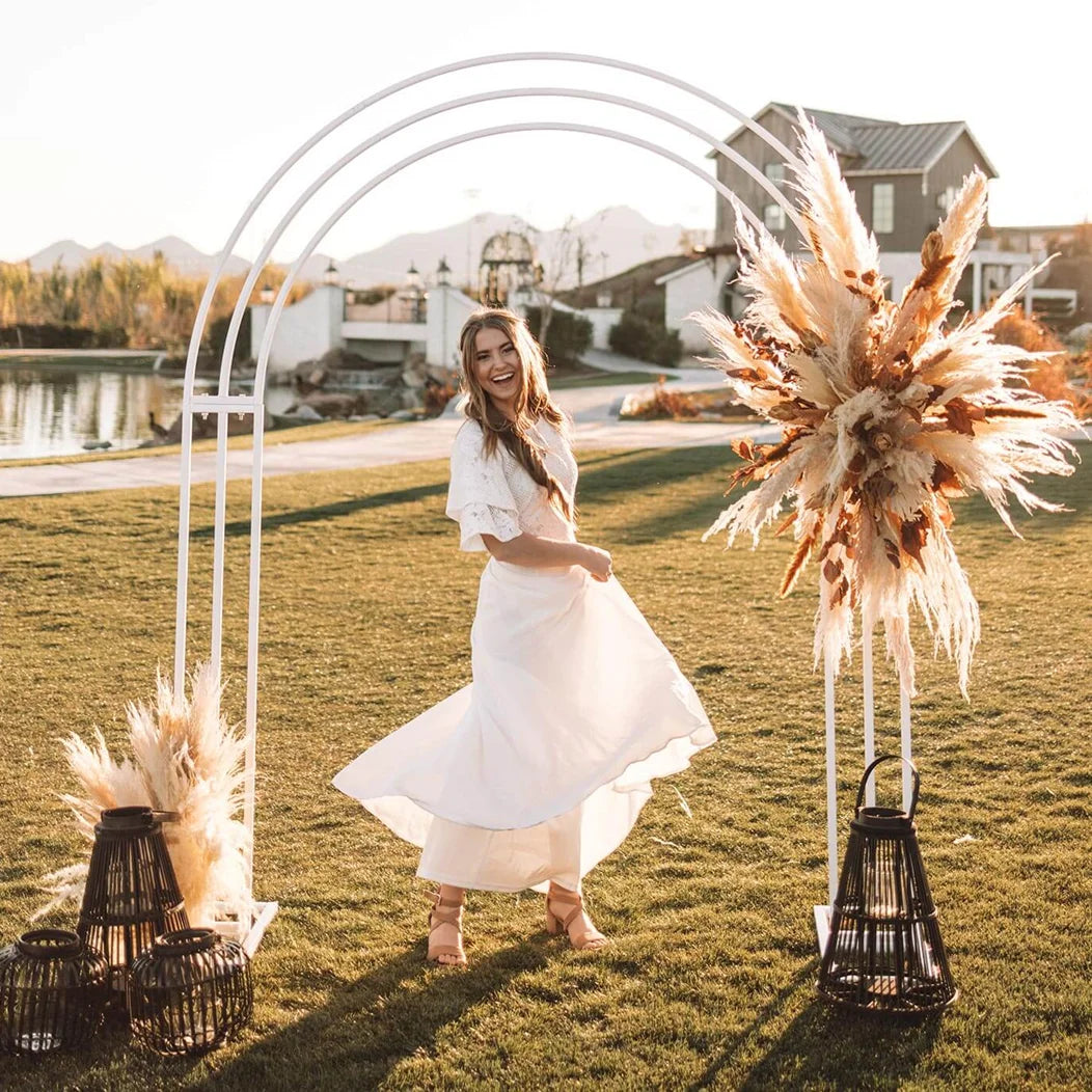 Metal Wedding Balloon Arch Backdrop Stand For Weddings
