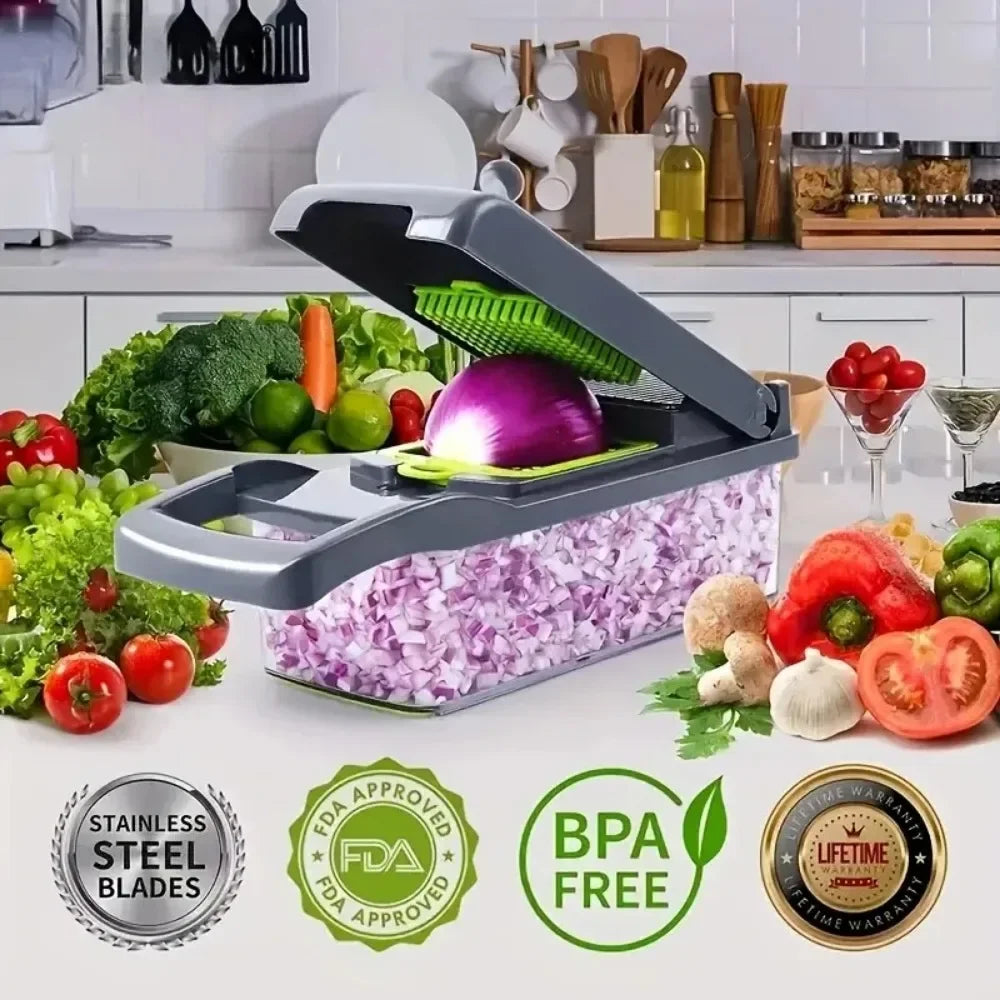 AEDG Multifunctional Vegetable Chopper Slicer Dicer Grater Set