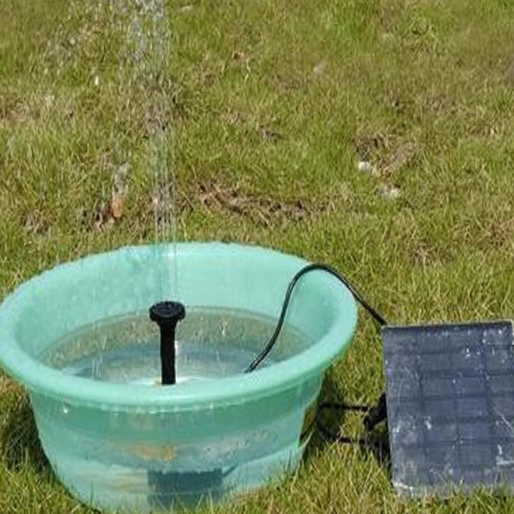 Solar Fountain Pond Pump Kit With Nozzles For Garden Ponds
