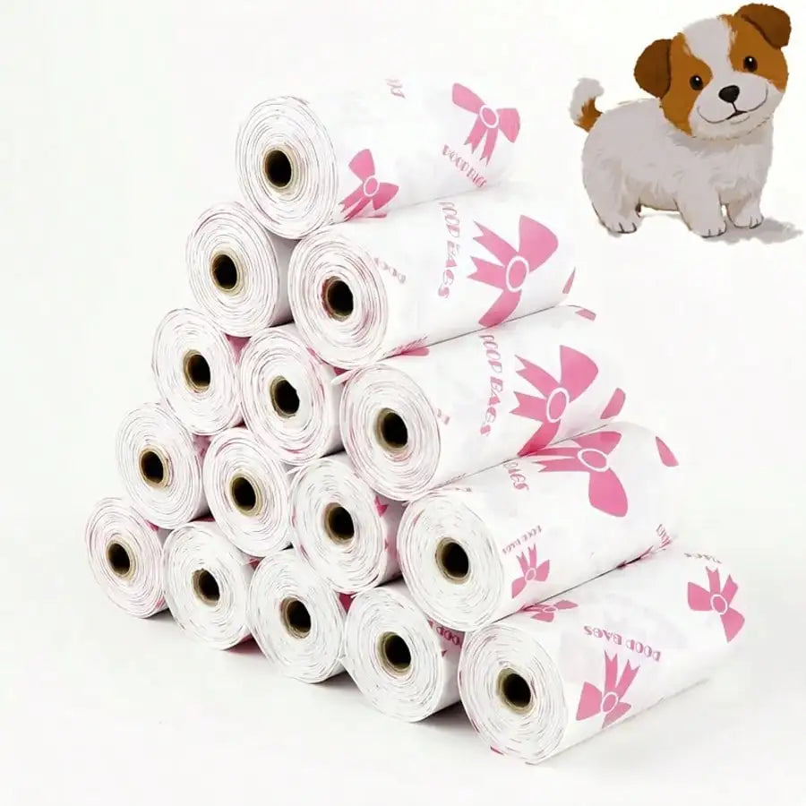 Leak-Proof Dog Poop Bags 180 Count Thick Polyethylene Suitable For Cats And Dogs