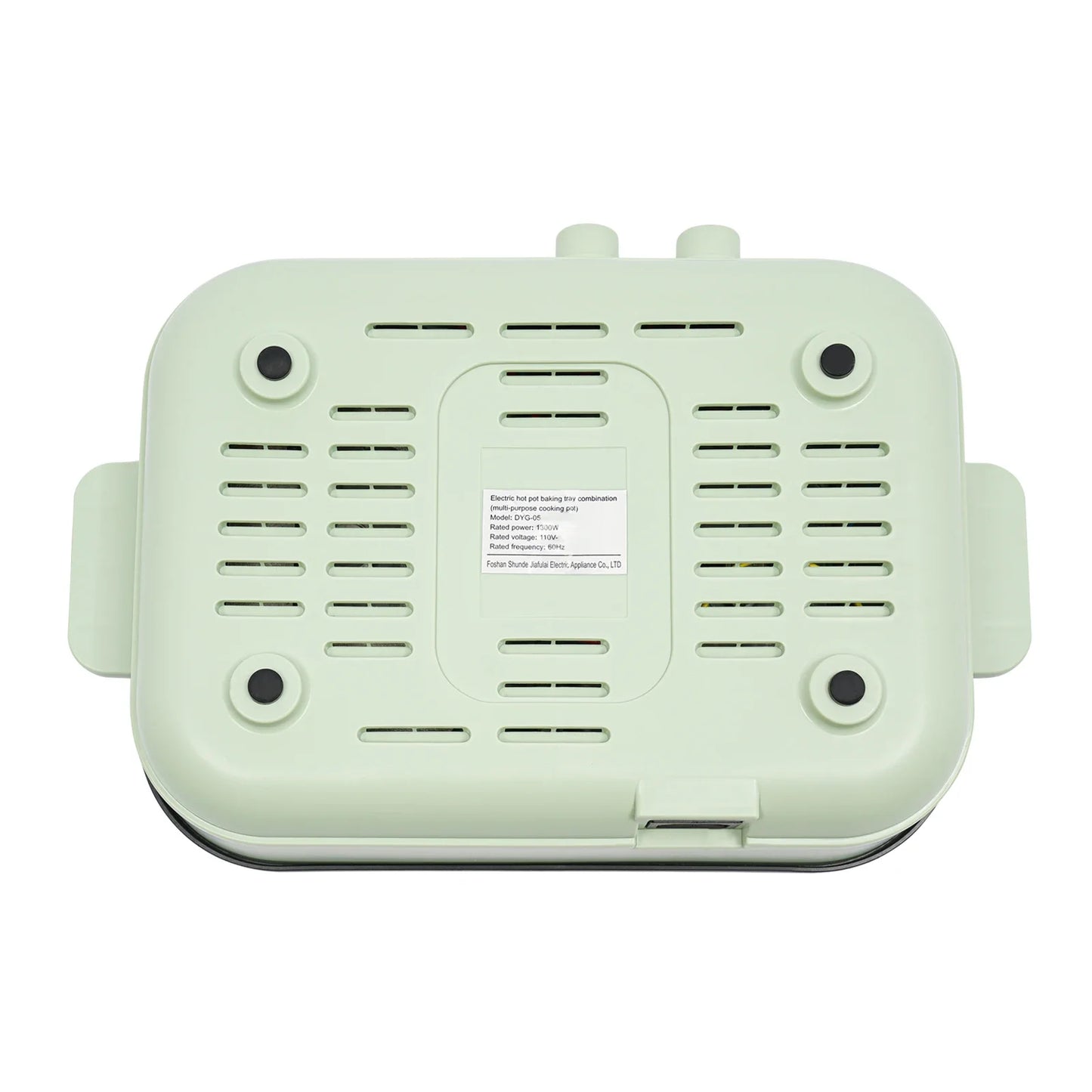 2-In-1 Hot Pot And Grill With Dual Heating Zones For Families