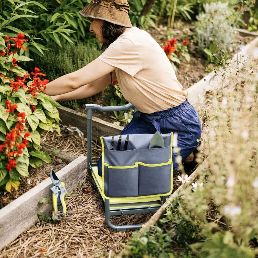 Garden Kneeler And Seat Heavy Duty 2 In 1 Foldable Padded