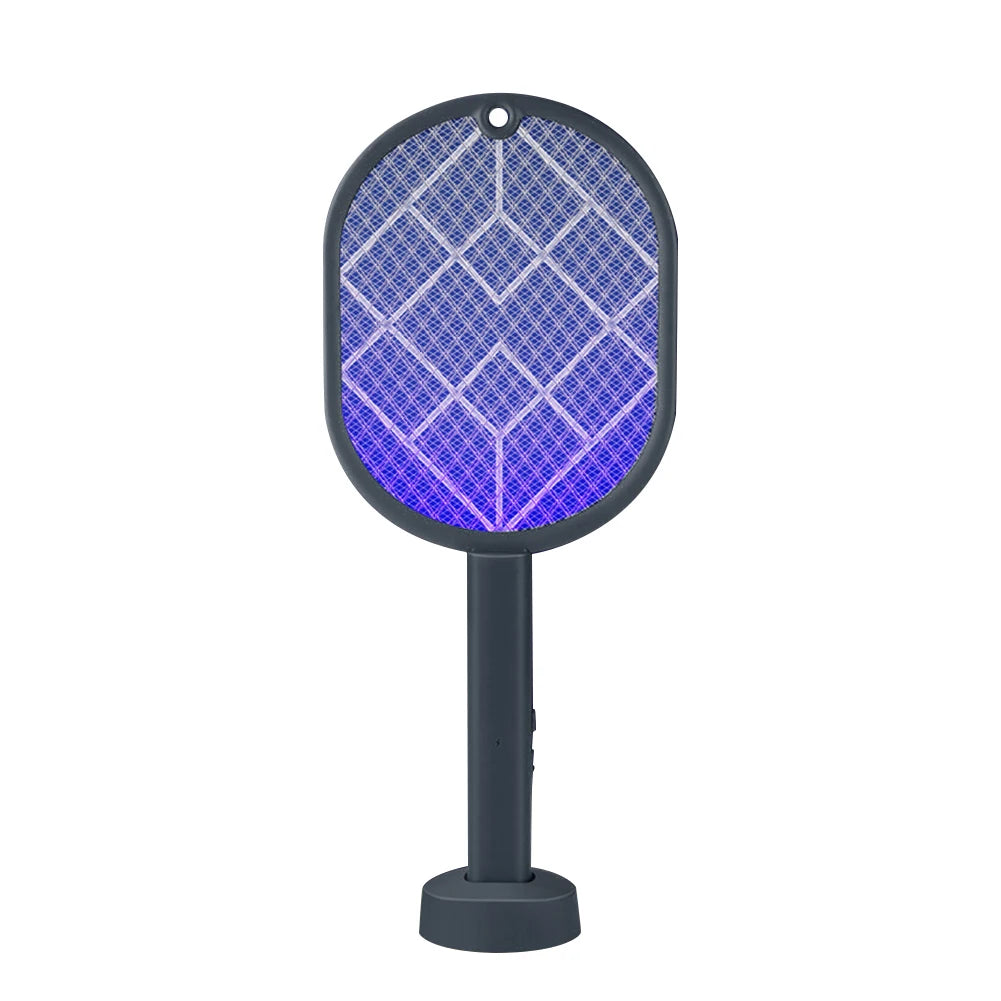 Rechargeable Electric Fly Swatter Mosquito Zapper Racket Lamp