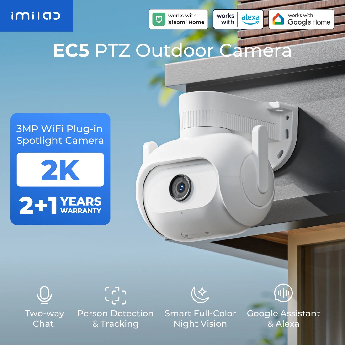 IMILAB EC5 Smart Security System Kit With Outdoor Floodlight Camera