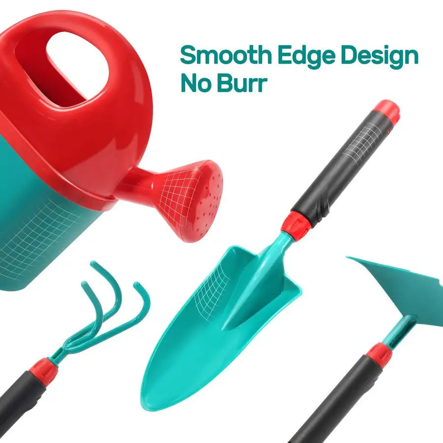 Stone Kids Gardening Tool Set With Wheelbarrow And Tools