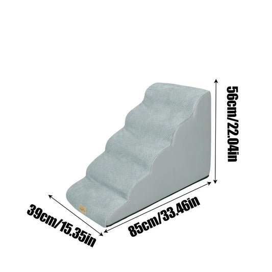 Pet Dog Stairs for High Beds and Sofas With Non Slip Washable Cover