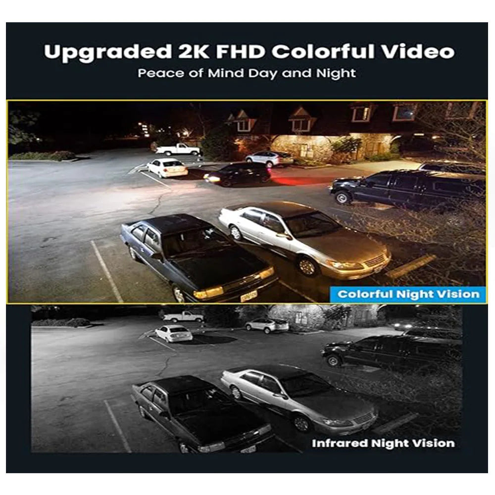 IEGEEK 2K Wired Floodlight Outdoor Security Camera With Motion Sensor