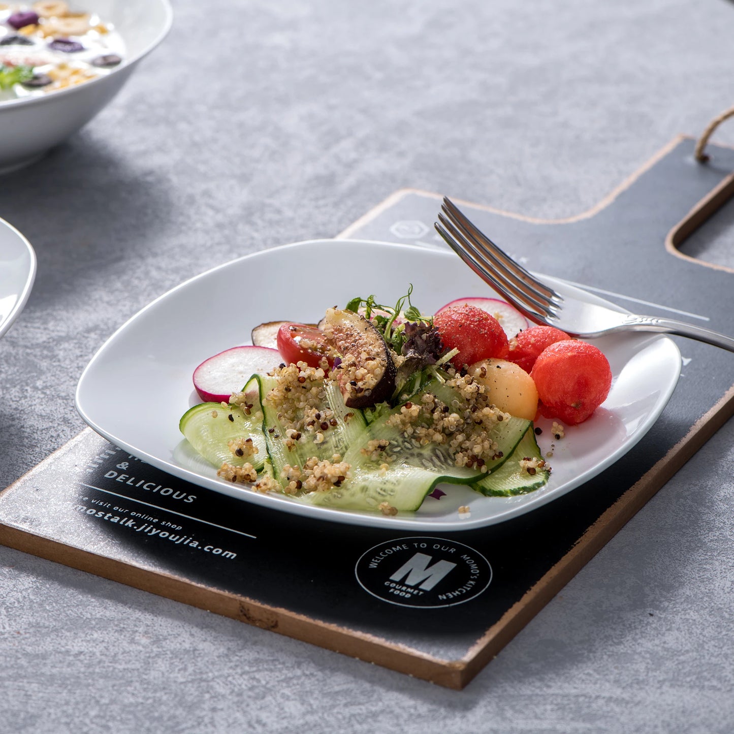 MALACASA Elisa Porcelain Dinnerware Set For Six Ceramic Tableware