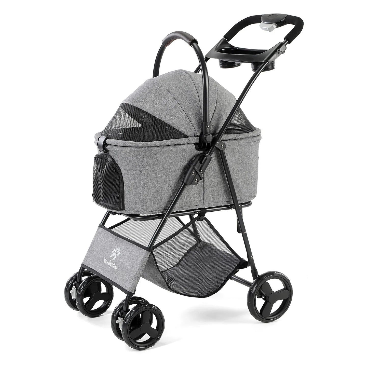 3 In 1 Pet Stroller With Removable Carrier For Pets