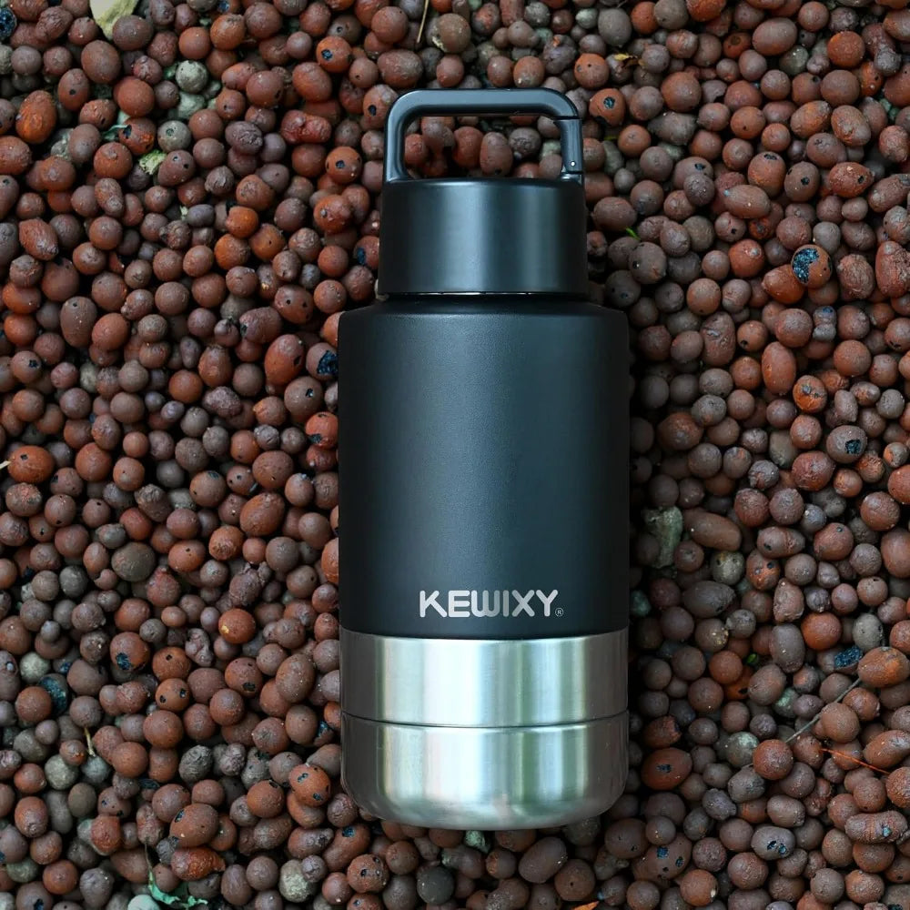 3-In-1 Insulated Dog Water Bottle With Detachable Bowls