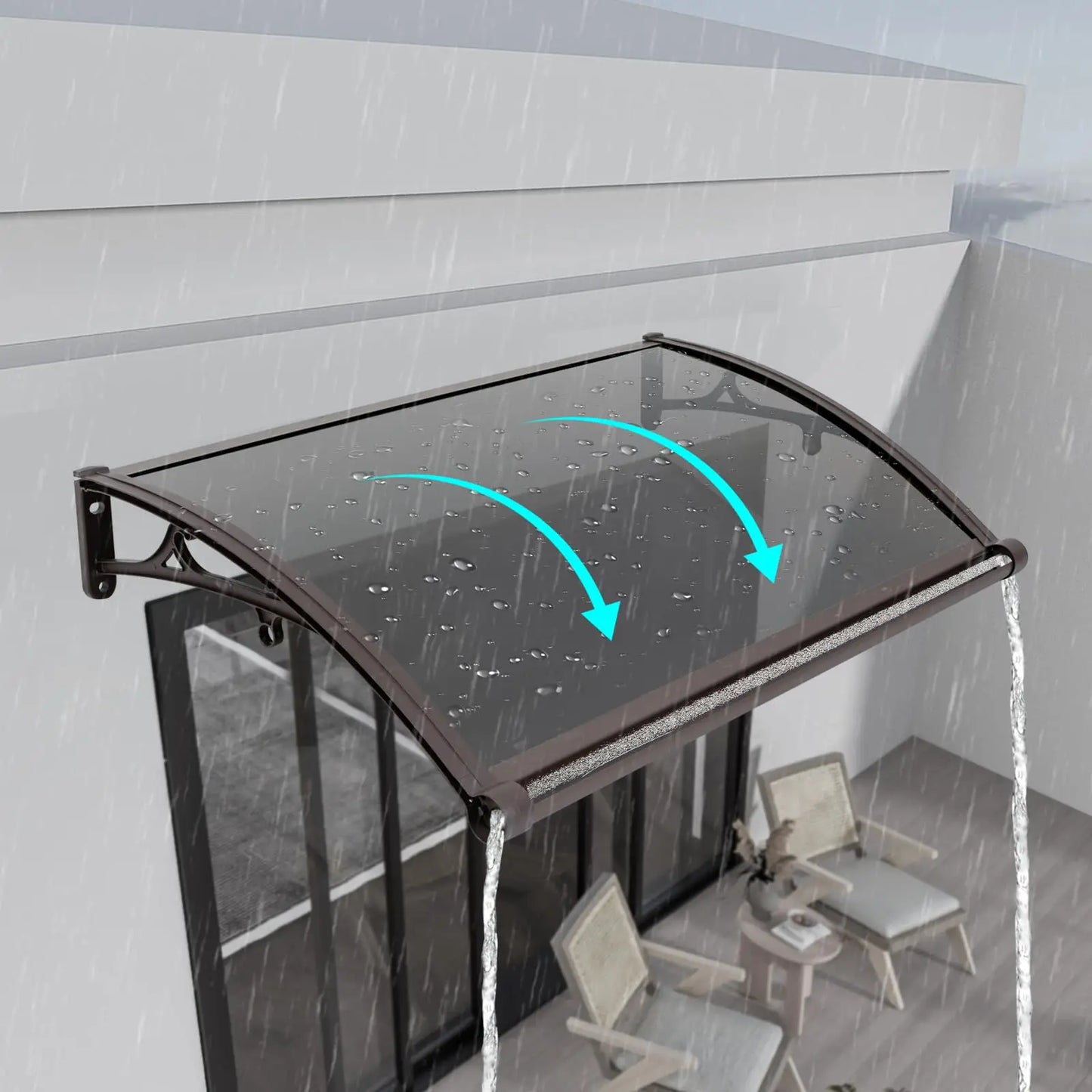 Exterior Door Canopy Awning With UV Protection For Porch
