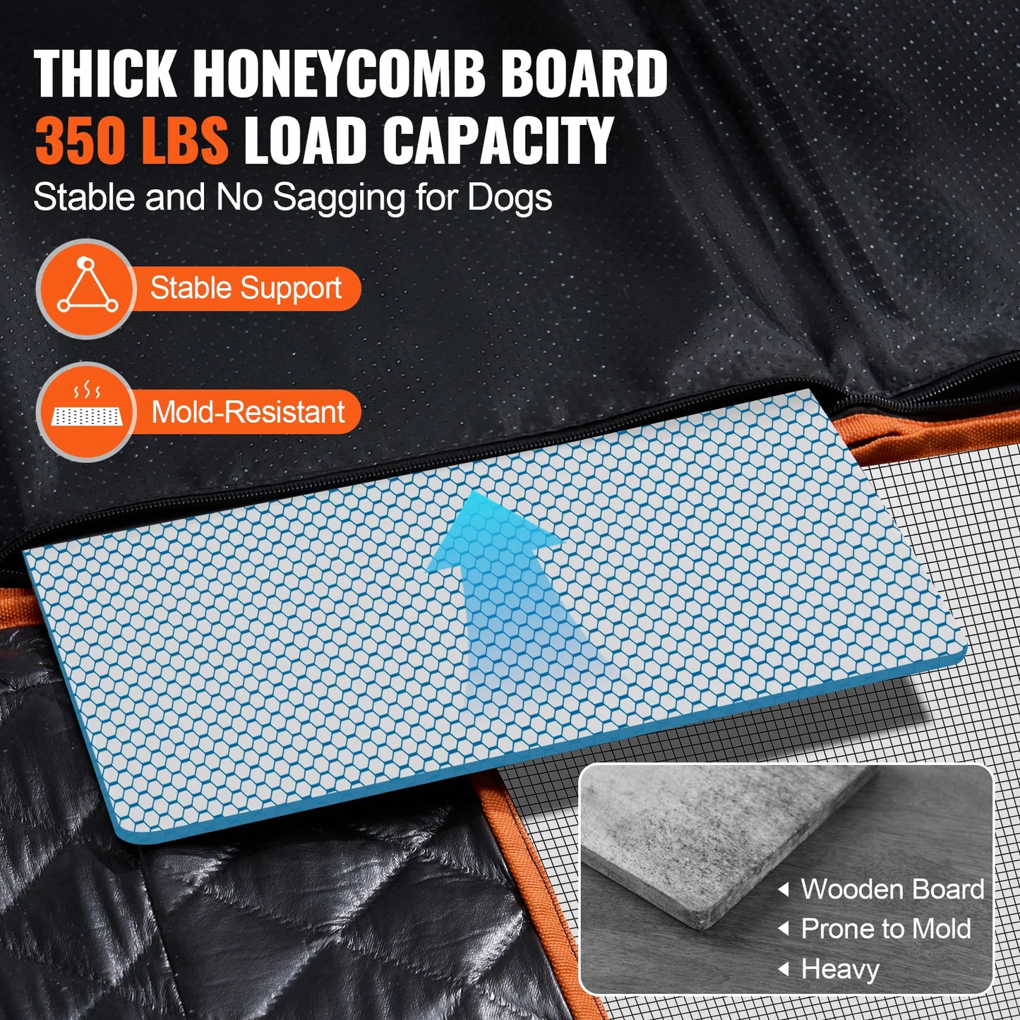 SucceBuy Back Seat Extender Dog Car Hammock Mesh Window