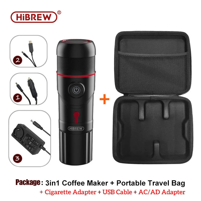 HiBREW Portable Espresso Maker For Car And Home 12V