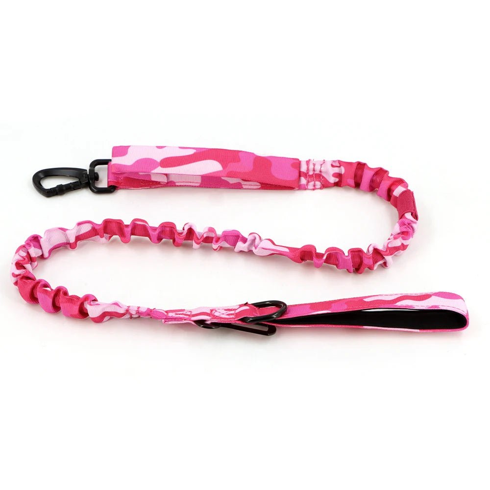 PETRAVEL Military Camouflage Nylon Dog Harness Leash Adjustable