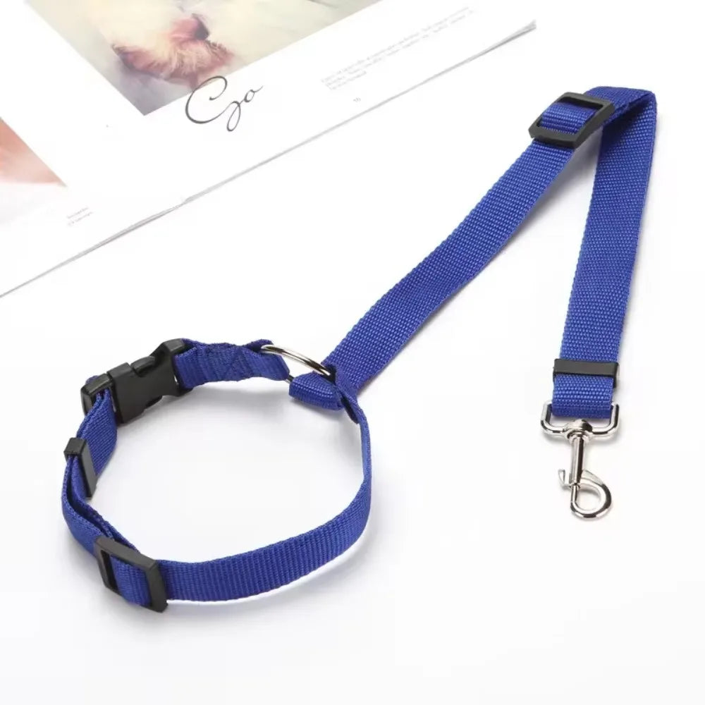 Pet Car Seat Belt and Leash Nylon Adjustable Harness